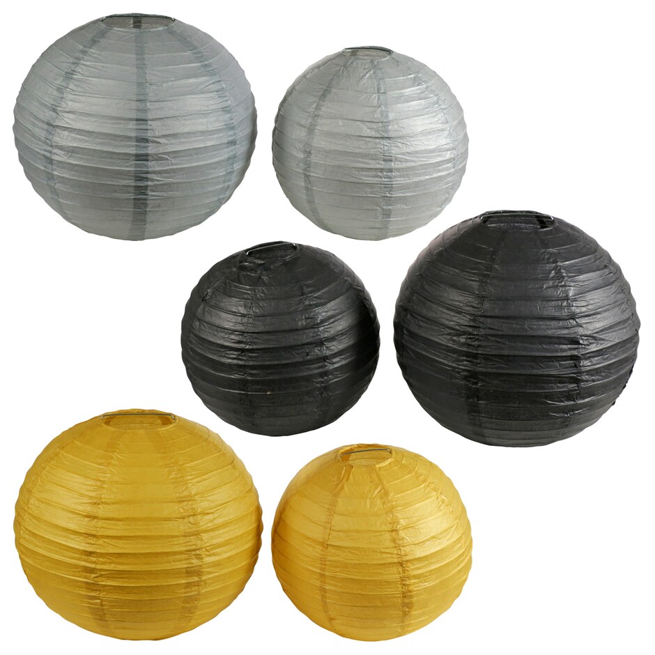 Bulk Graduation Metallic Paper Lanterns, 2ct. Packs Dollar Tree