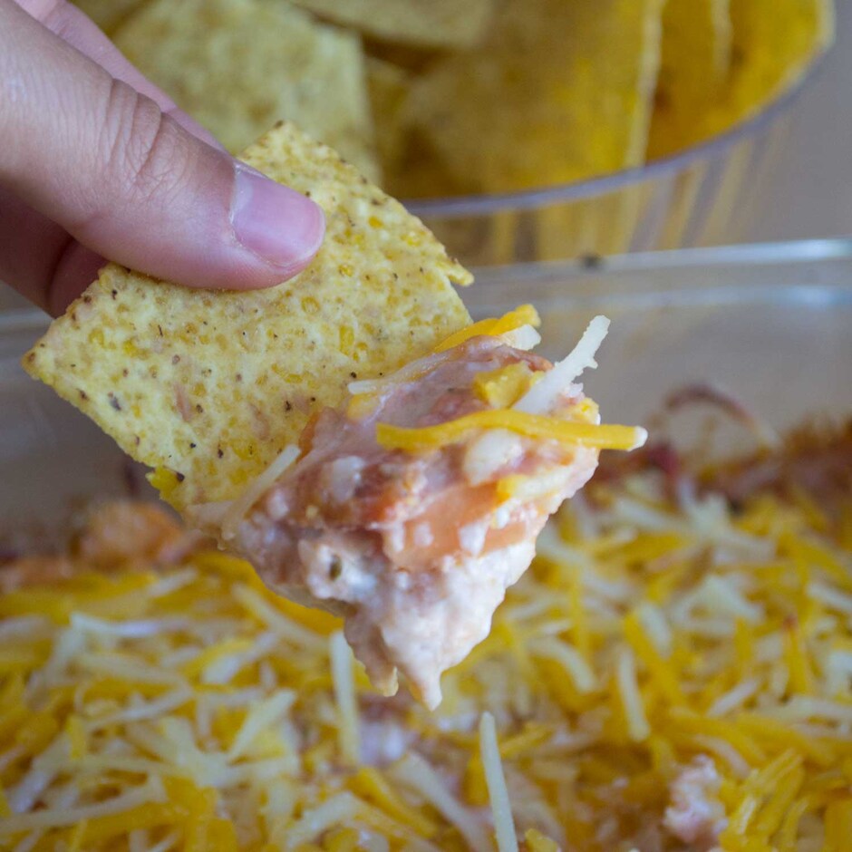 Cheesy Bean Dip Dollar Tree