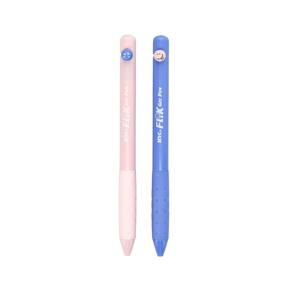 Plumas Gel Flix Tinta Negra Colores Surtidos Paq de 2 6