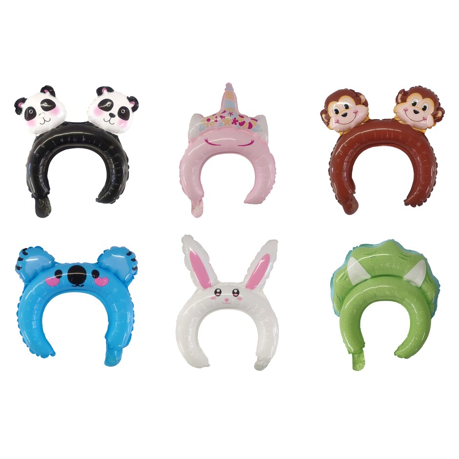 Cintillos de Animales Inflables Surtidos, 6 Unidades 3