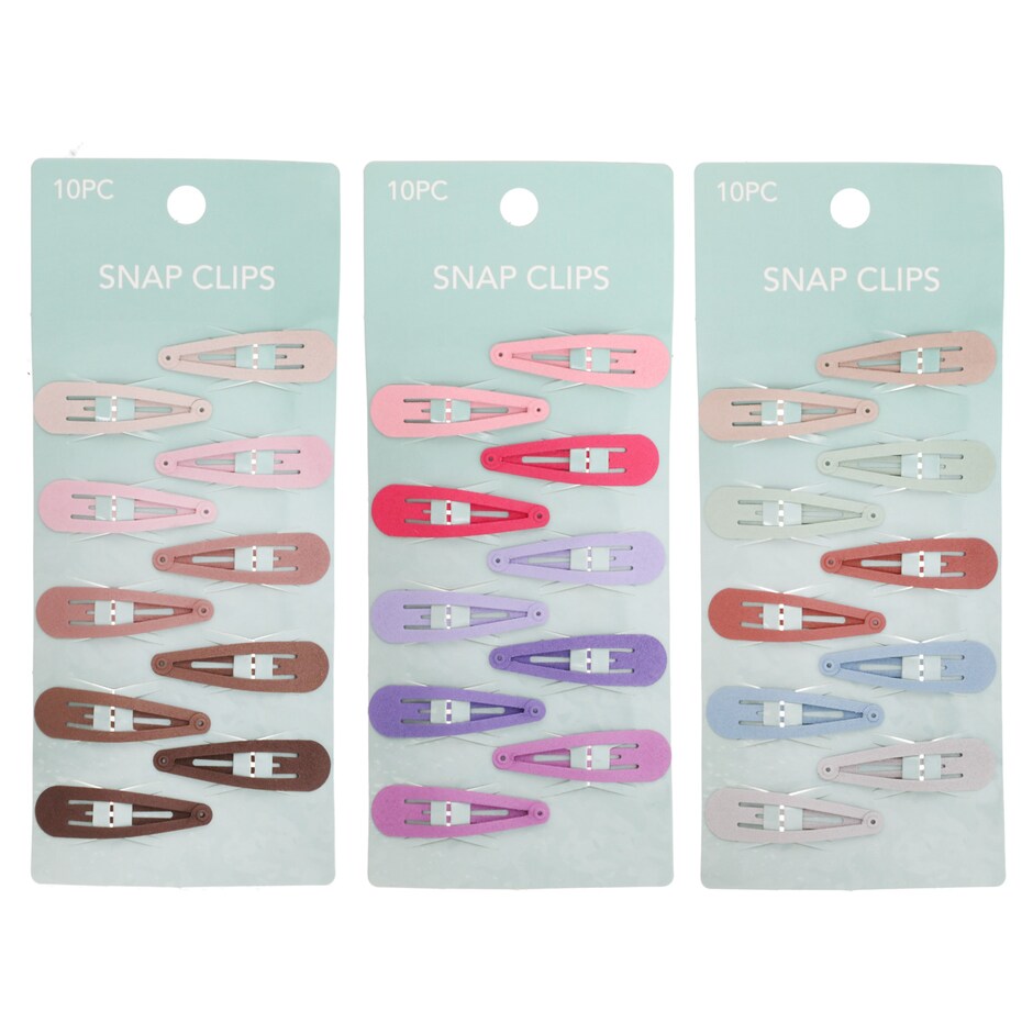 Ganchos de Pelo Clips Colores Surtidos Paquete de 10 5