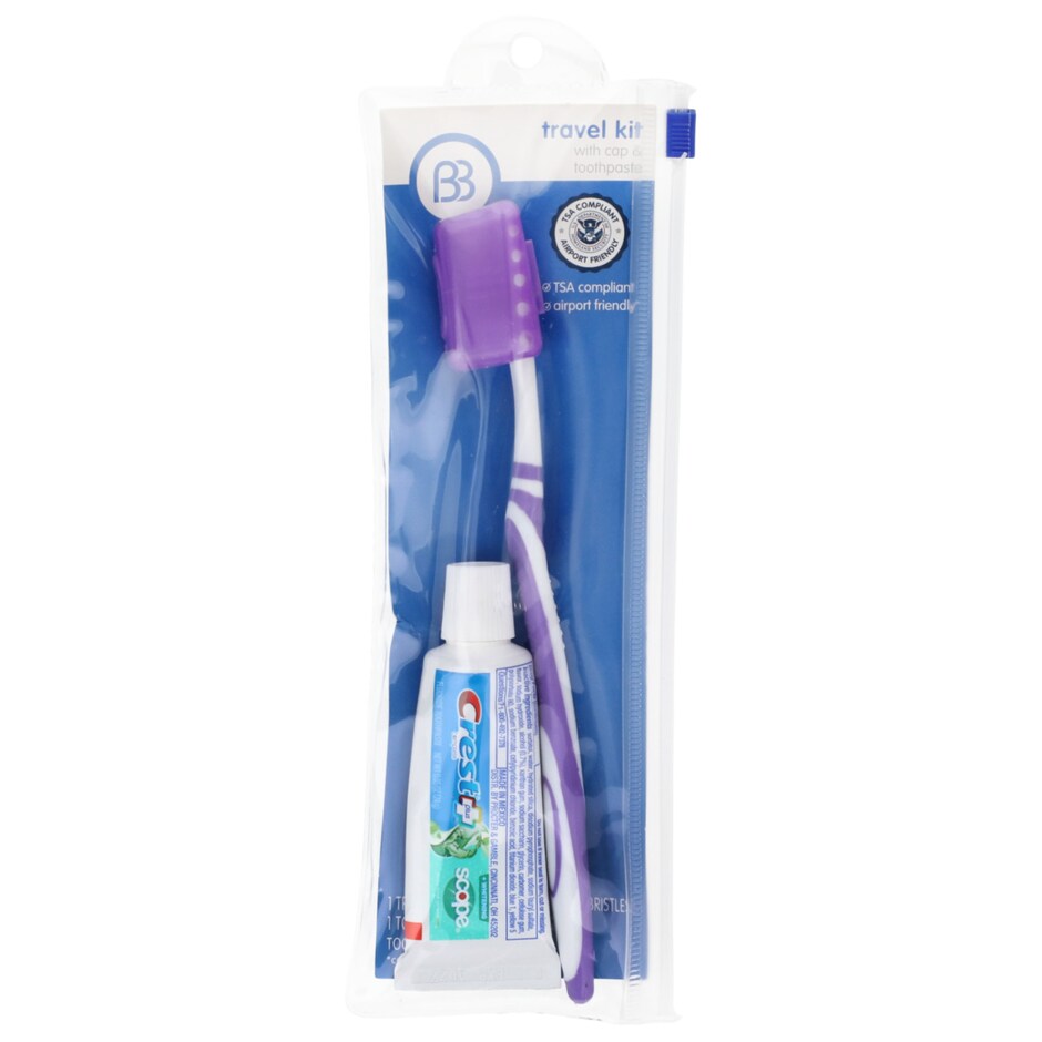 Brush Buddies Kit de Viaje Cepillo y Pasta Dental Colores Surtidos Pack 2 6