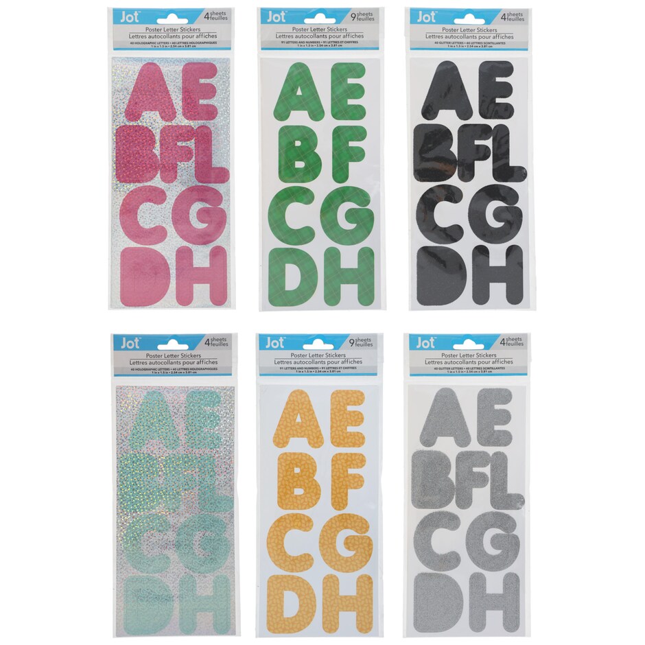 Trifold Poster Boards & Letter Stickers