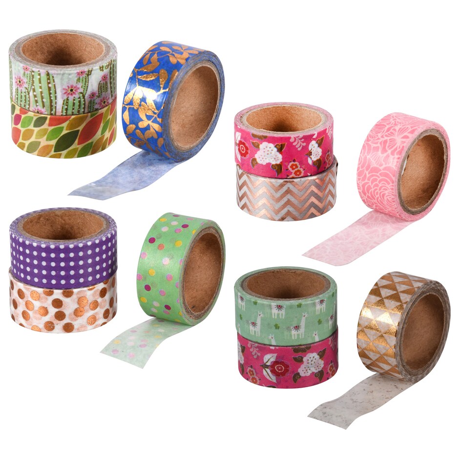Cintas Washi Decorativas Jot, Paquete de 3 Rollos 5