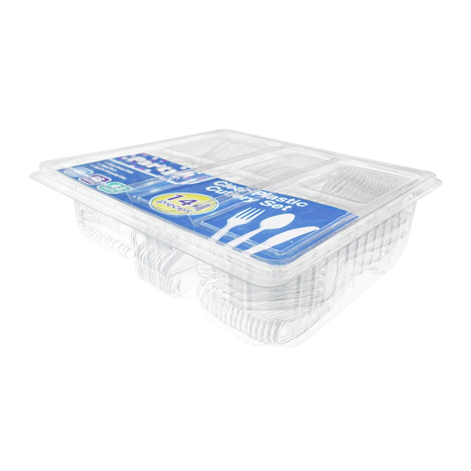 Cubiertos Plasticos Mercablo, 144 piezas. Pack de 8 cajas. 4