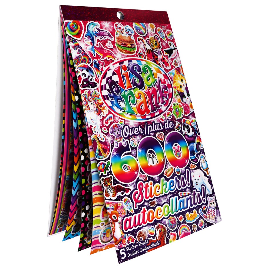 Stickers Lisa Frank a Colores - Paquete de 5 Pliegos 4
