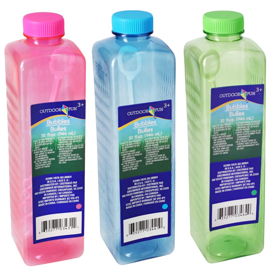 Bulk Bubble Fun Colored Bubbles, 32 oz. Bottles Dollar Tree