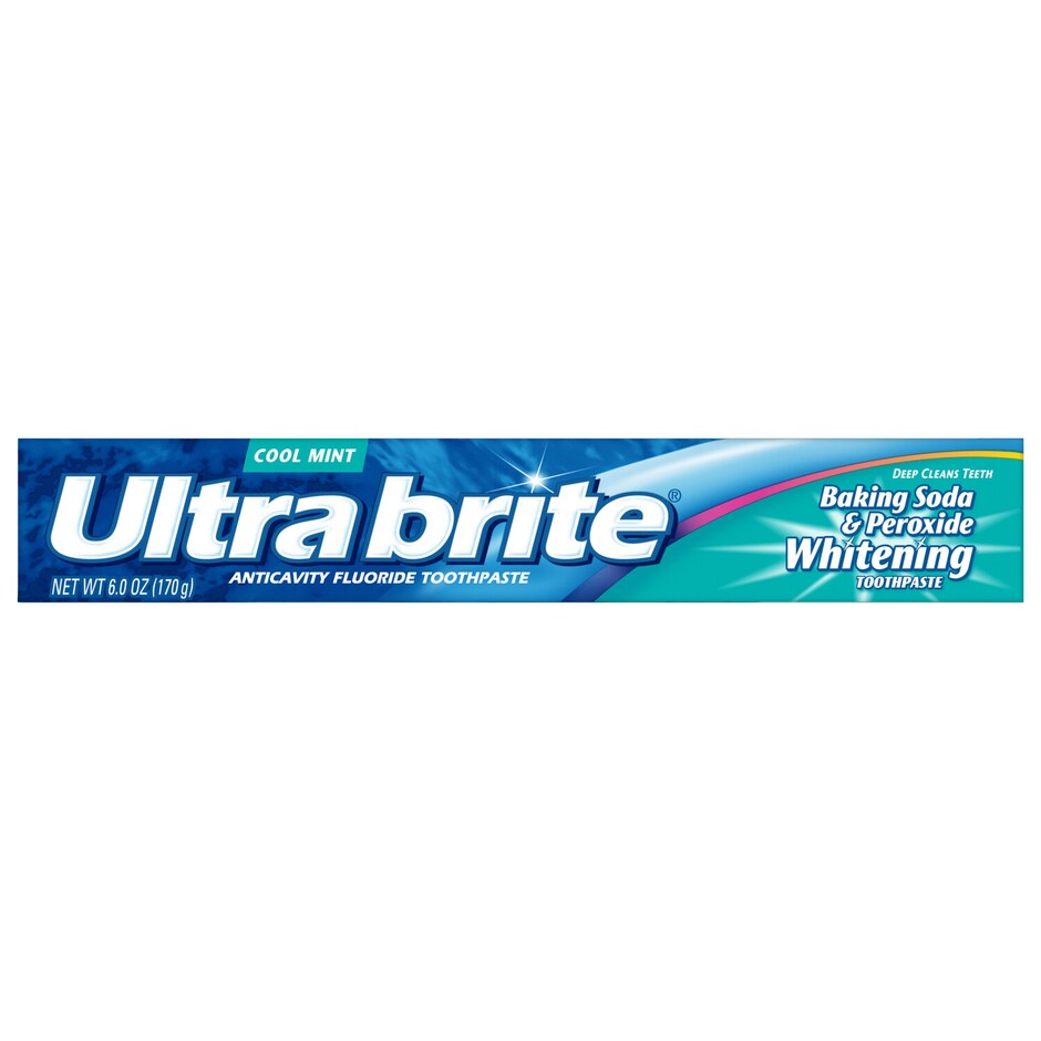 Ultra Brite Cool Mint Toothpaste With Baking Soda Peroxide 6 Oz