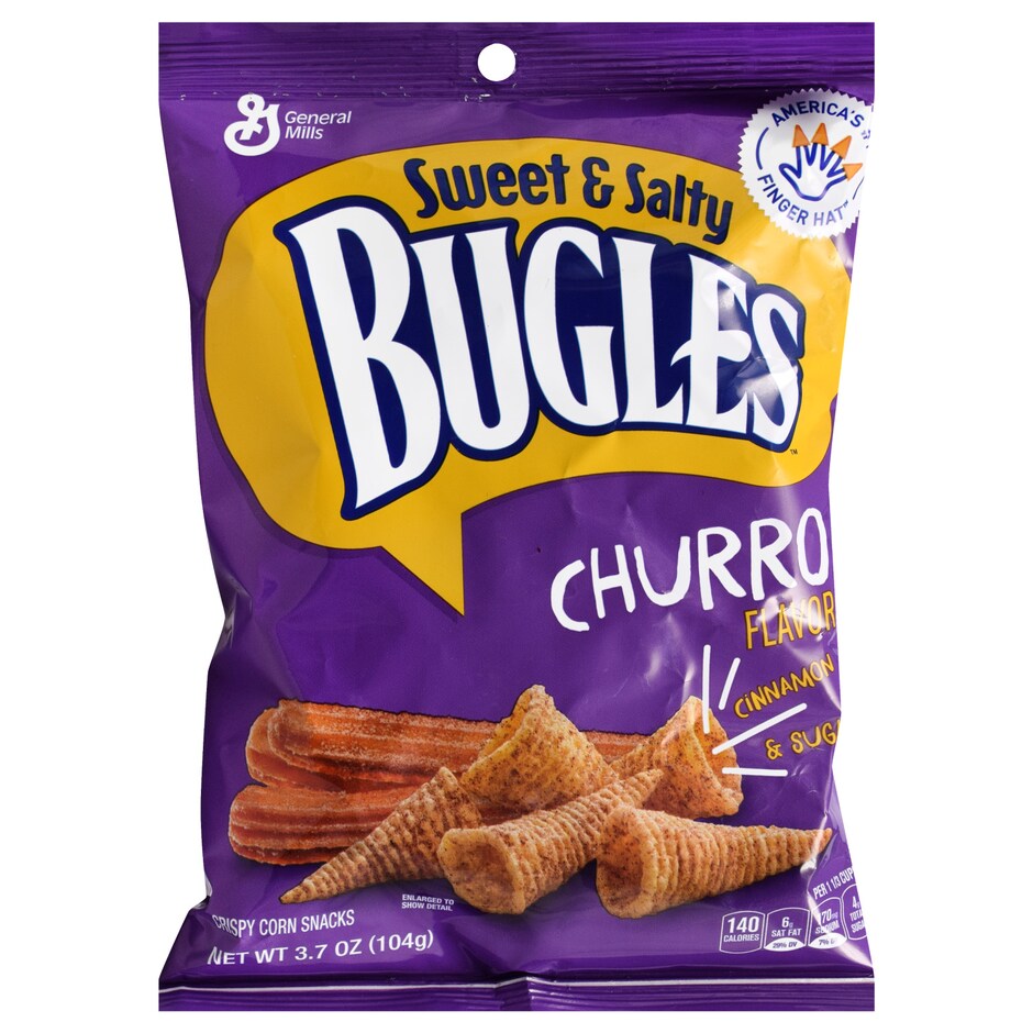 Bulk Bugles Sweet and Salty Flavor Corn Snacks, 3.7 oz. Bags Dollar Tree