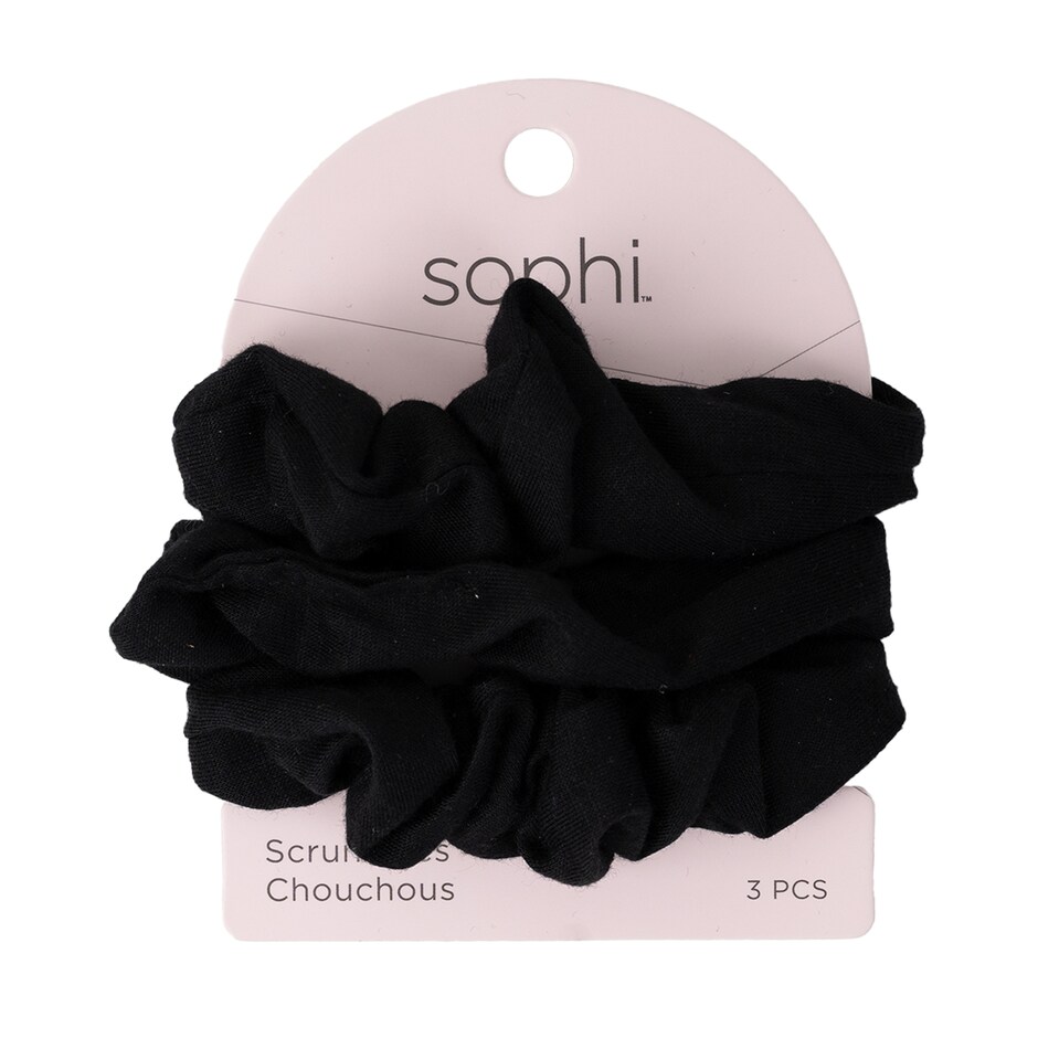 Moñas Negras Suaves 3-Pack para Pelo Firme y Con Estilo 4
