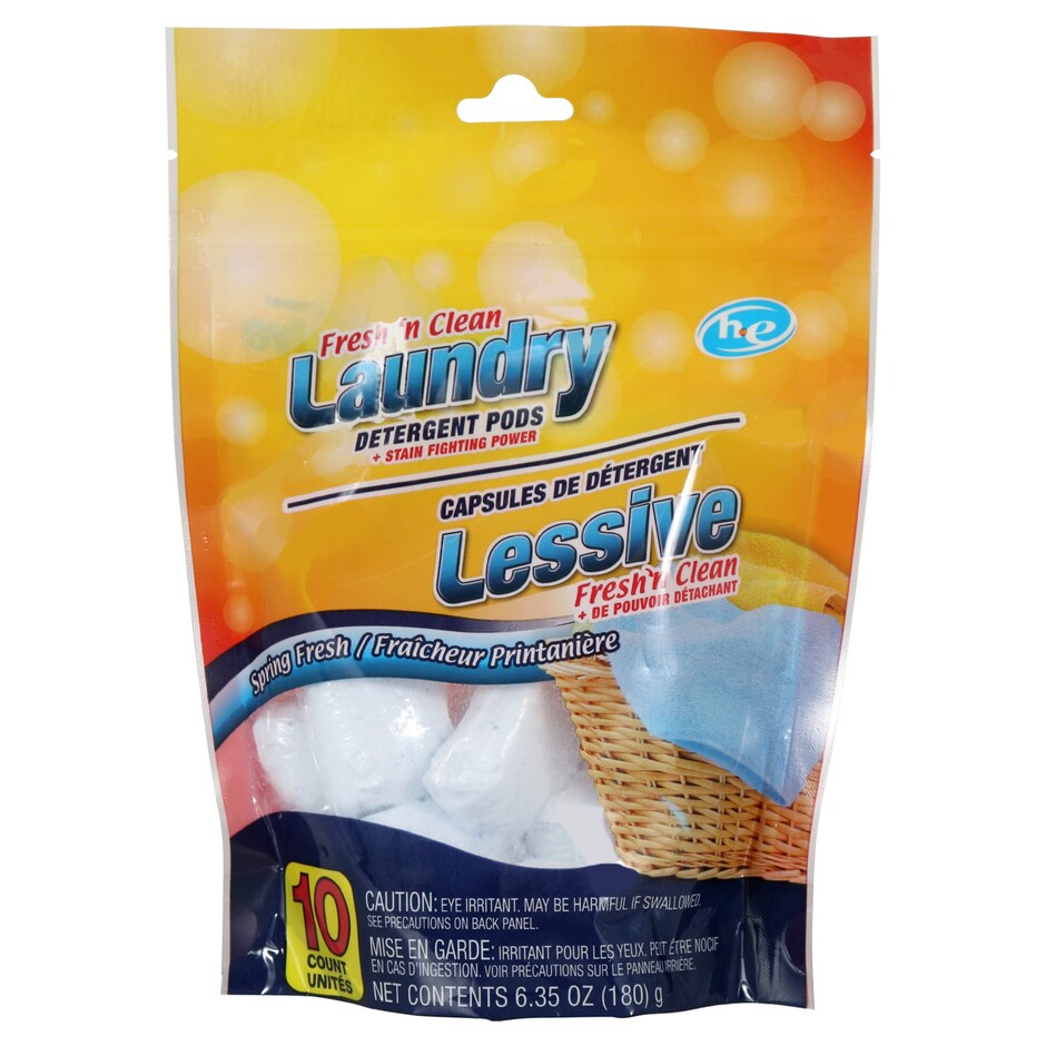 Bulk Fresh 'N Clean Laundry Detergent Pods in Spring Fresh Scent, 10ct