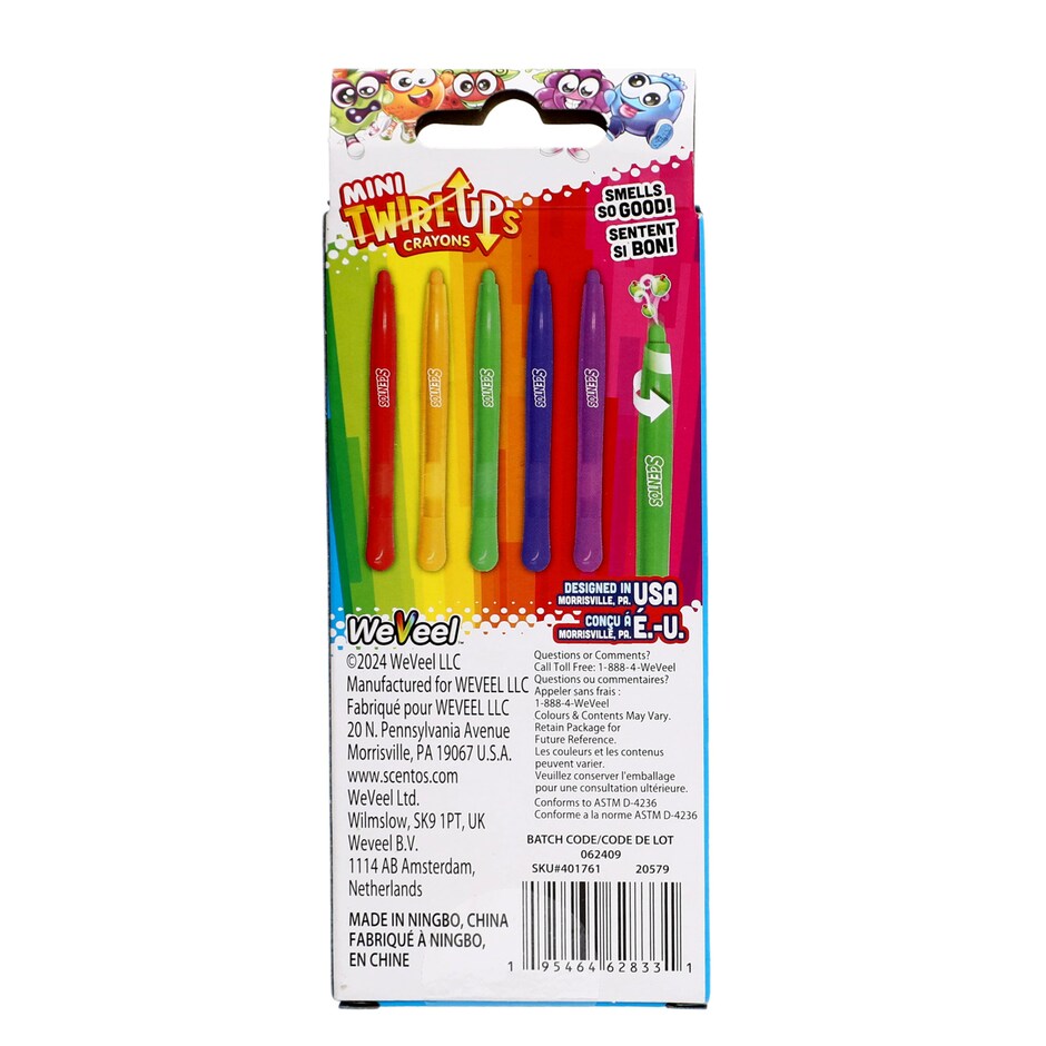 Crayolas Scentos Mini de Olor, 5 Pzas 4