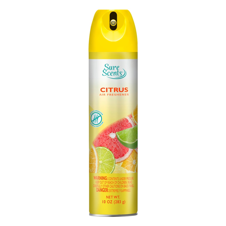 Bulk Sure Scents Lemon Aerosol Air Freshener, 10oz. Cans Dollar Tree