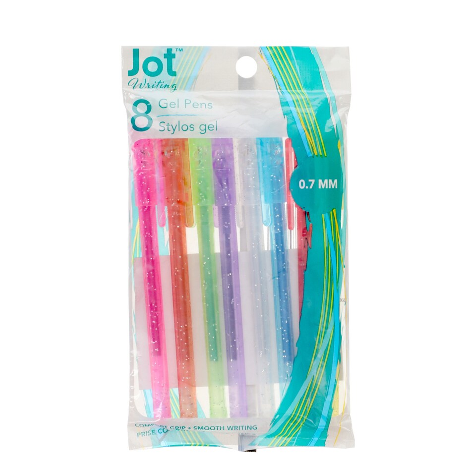 Lapiceros Jot de Gel con Brillo, 8 Unidades 2