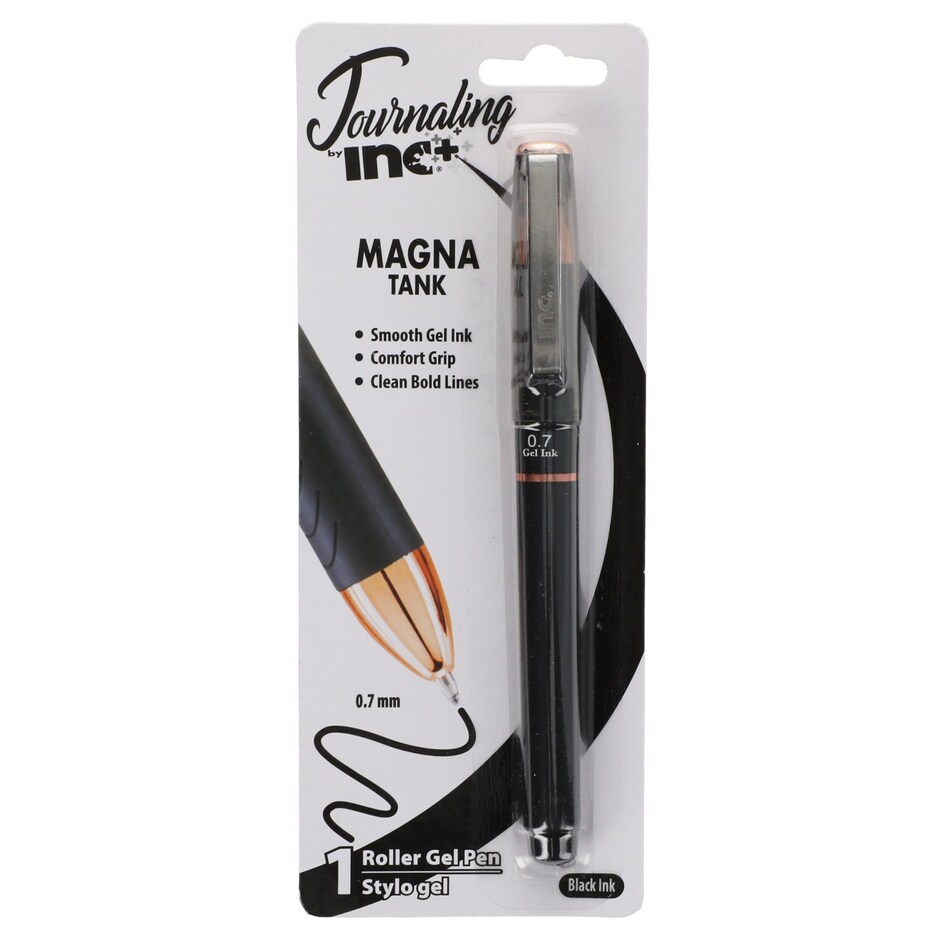 Lapicero Gel Negro Inc. Magna Tank - Escritura Suave y Nitida 3