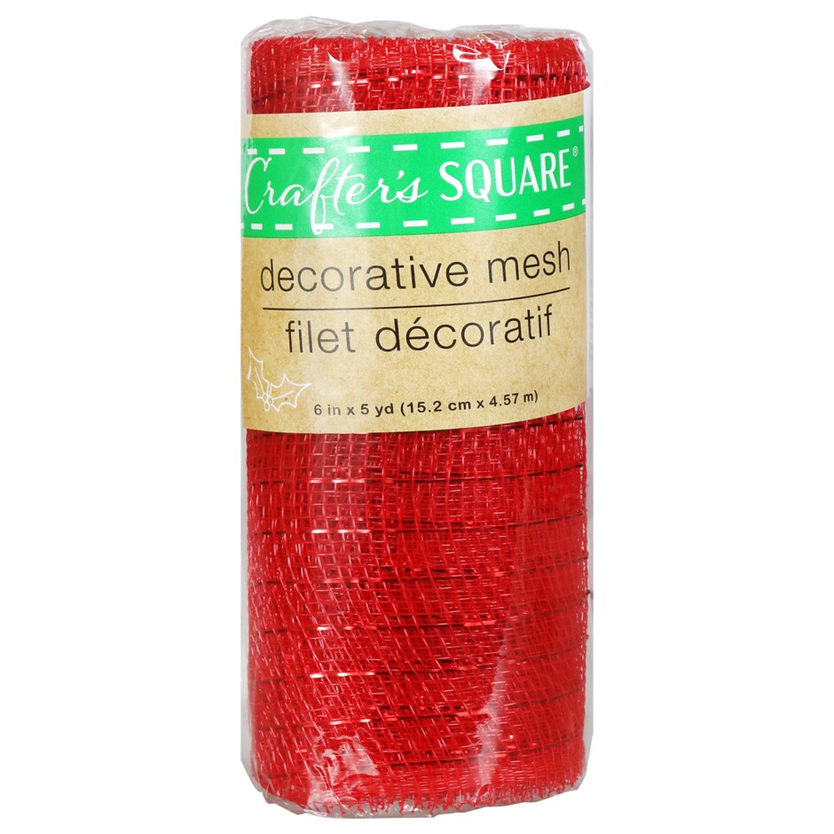 Crafters Square Harvest Brown Decorative Mesh, 5-yd. Rolls; 6