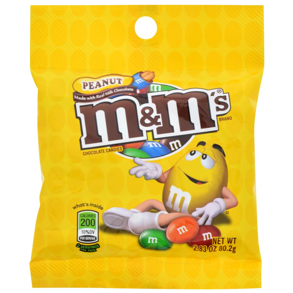 Bulk Peanut M&M's Candy, 2.83 oz. Bags Dollar Tree