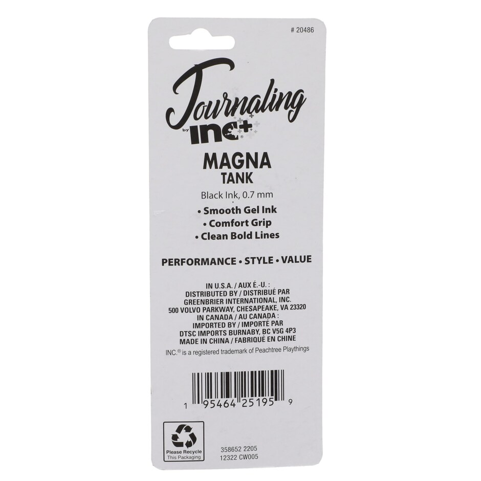 Lapicero Gel Negro Inc. Magna Tank - Escritura Suave y Nitida 4