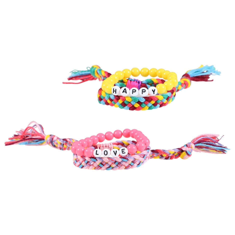 Bulk Multicolored Beaded Bracelets, 2ct. Packs Dollar Tree