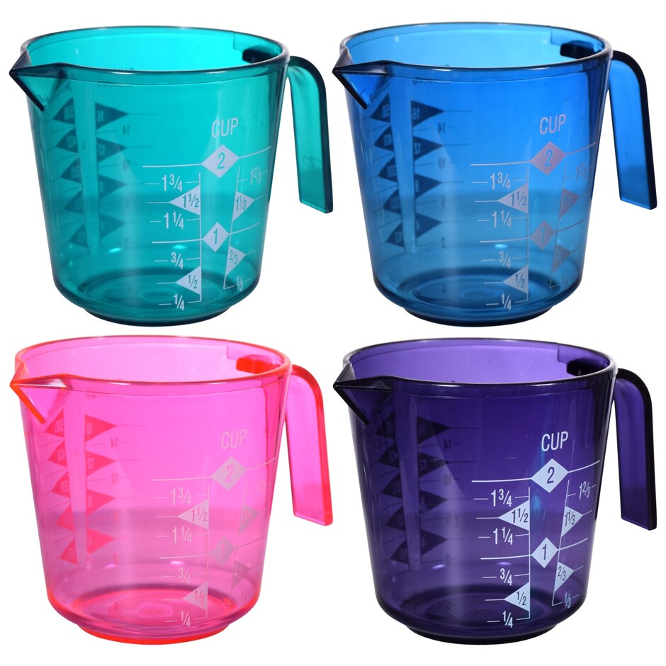 Taza Medidora Plastica 2 Tazas Transparente Cocina Facil Mercablo 6