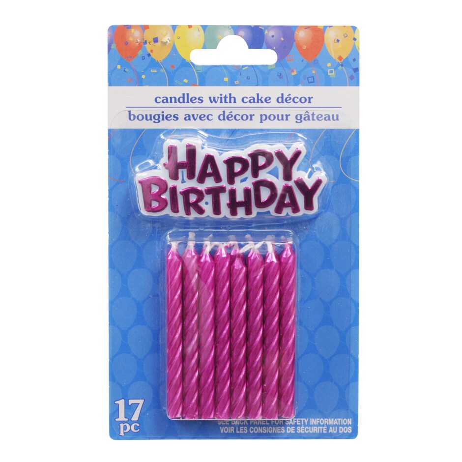 Velas Metalicas de Colores para Tu Bizcocho - 16 Velas y Letrero 6