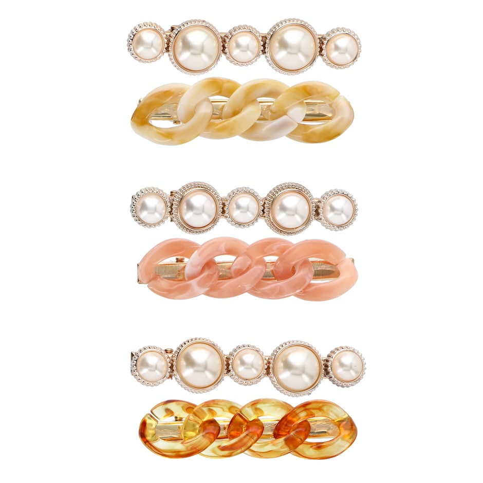 Pinzas pa el pelo, disenos variados, pack de 2 4