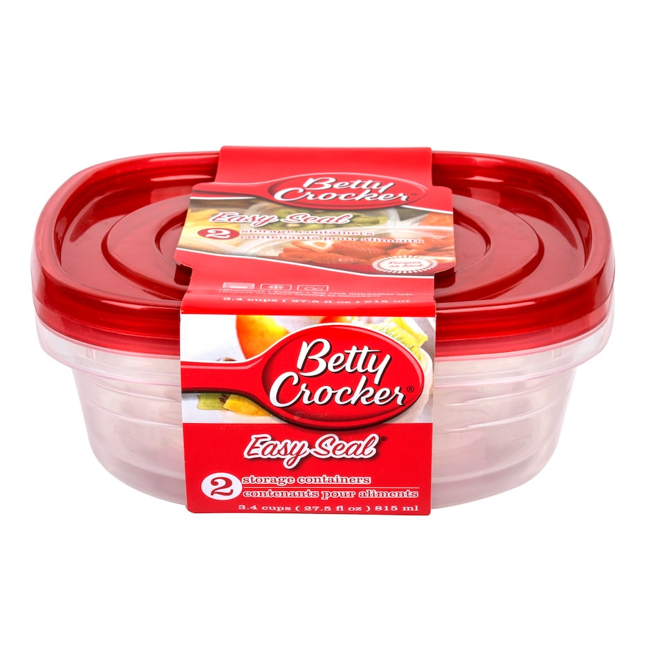 Bulk Betty Crocker 26.6oz. Plastic Food Saver Storage Containers, 2ct