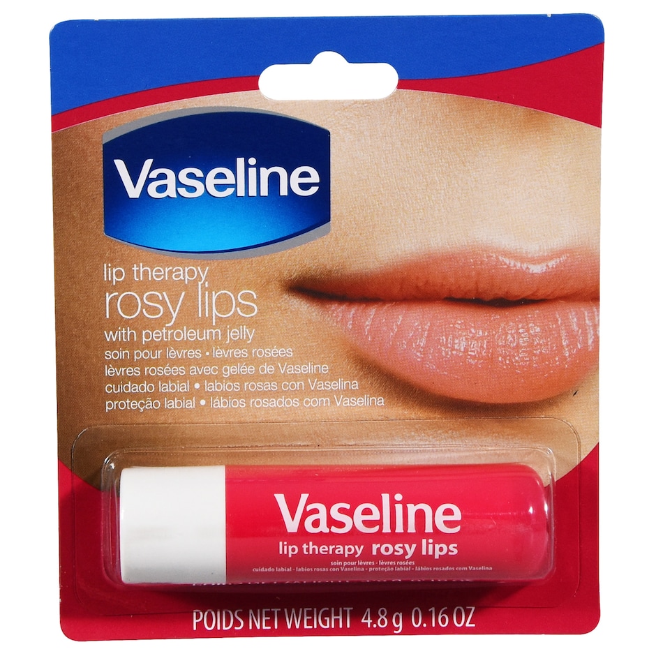 Bulk Vaseline Rosy Lip Therapy, 0.16 oz. Sticks Dollar Tree
