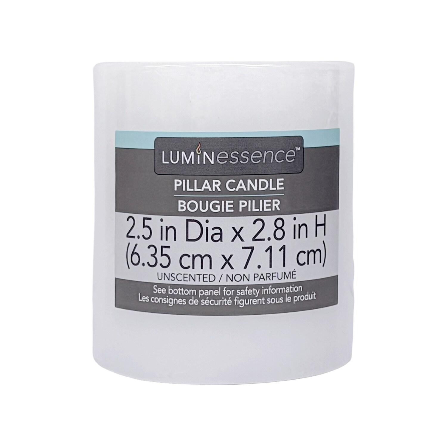 Luminessence White Pillar Candle — coming to Dollar Tree Aug 30, 2026