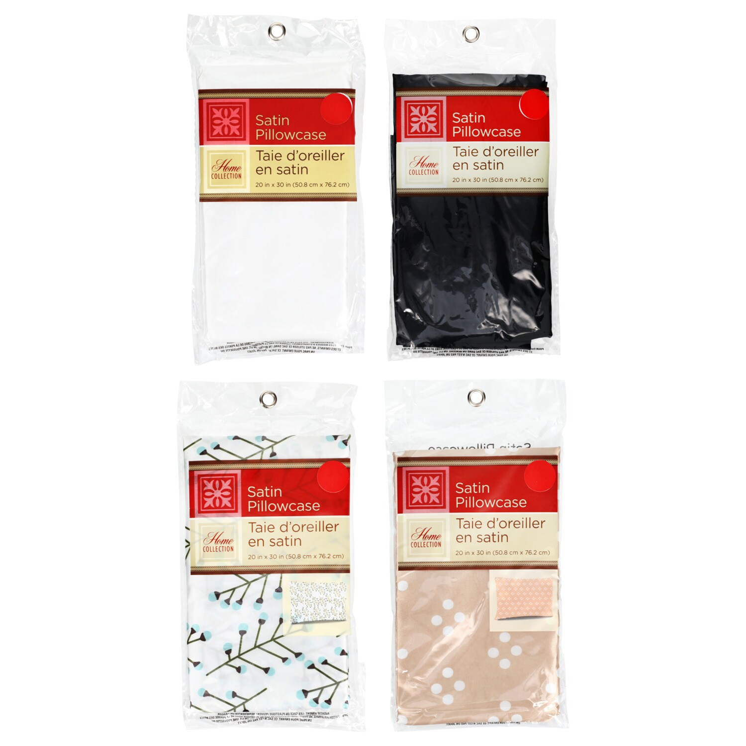 Home Collection Satin Pillowcases, 20x30 in. — coming to Dollar Tree Sep 30, 2026
