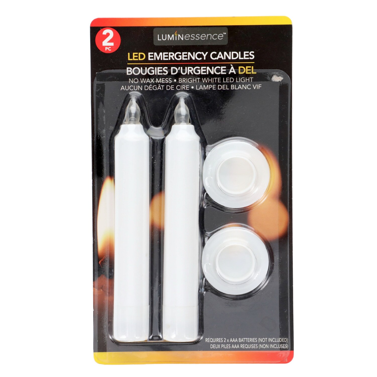 Luminessence Emergency LED Candles, 2-pc Pack. — coming to Dollar Tree Sep 25, 2026