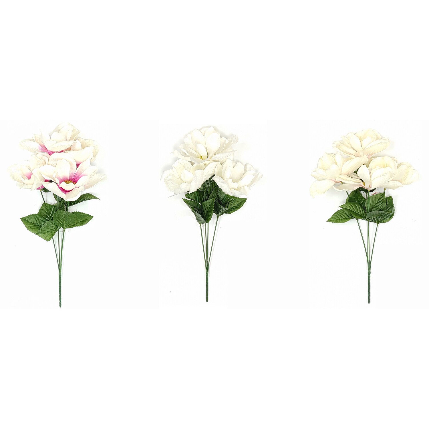 Floral Garden Artificial 4-Stem Magnolia Bushes, 15.5 in. — coming to Dollar Tree Nov 18, 2026