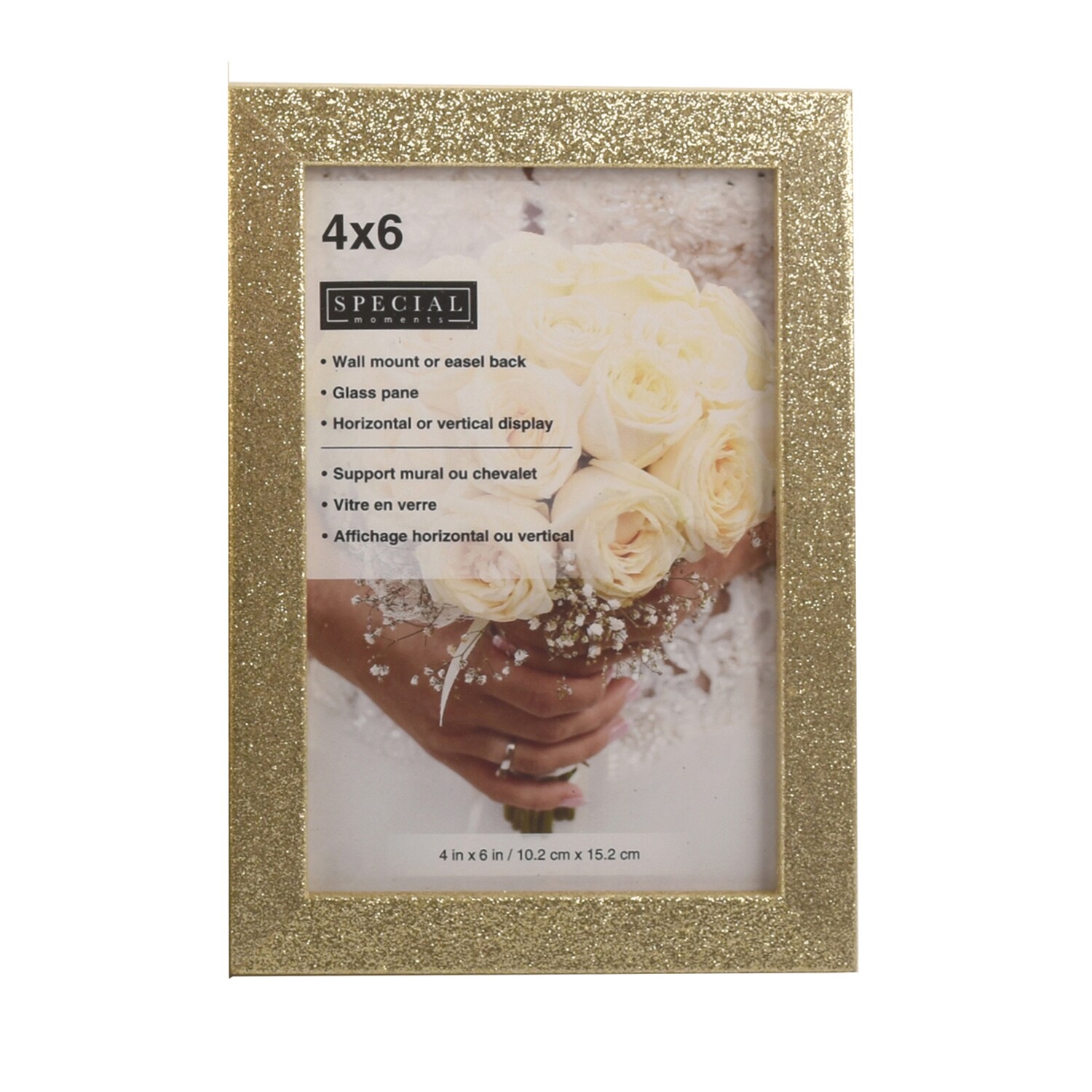 Special Moments Glitter Gold Picture Frames, 4x6 in. — coming to Dollar Tree Aug 21, 2026