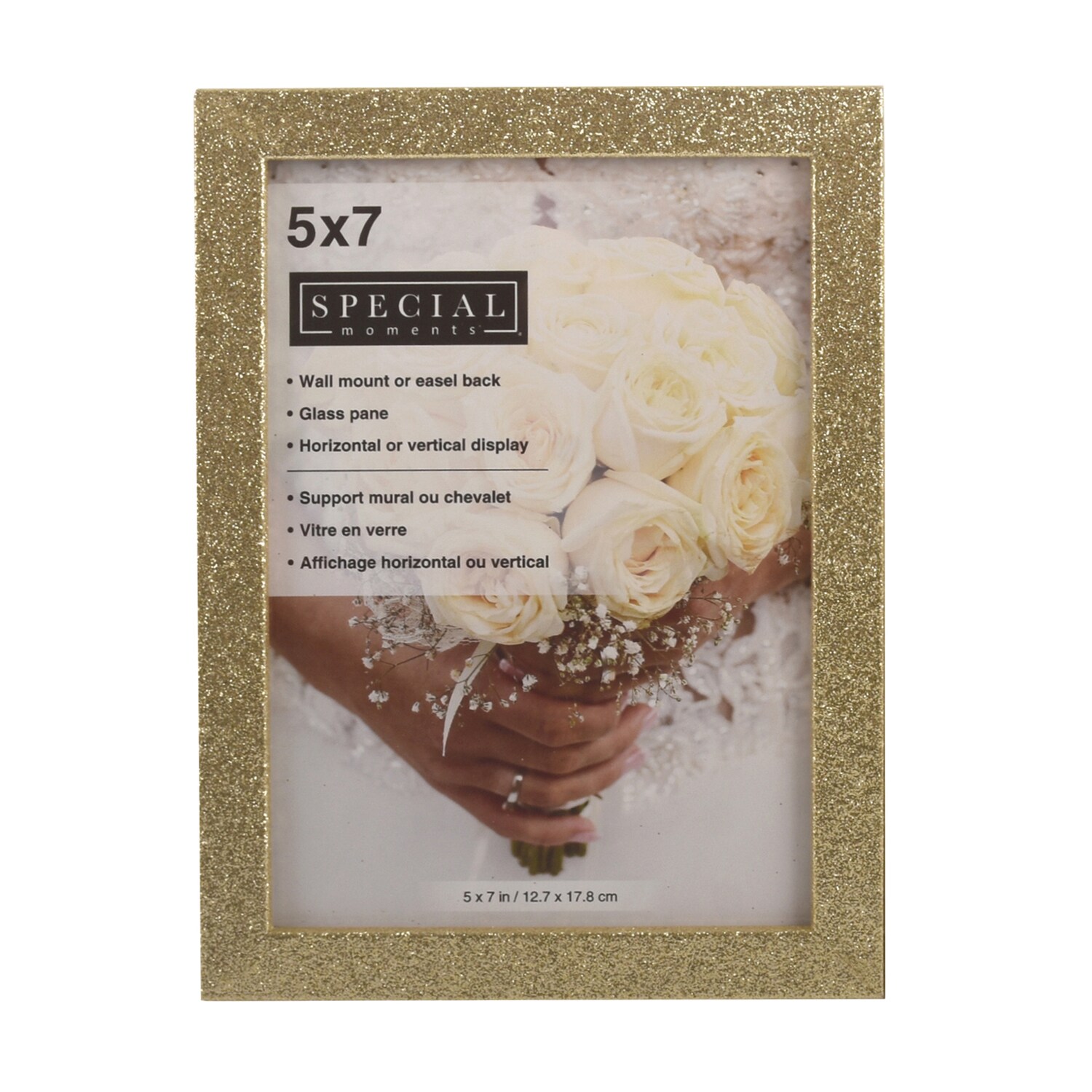 Special Moments Gold Glitter Picture Frames, 5x7 in. — coming to Dollar Tree Sep 18, 2026
