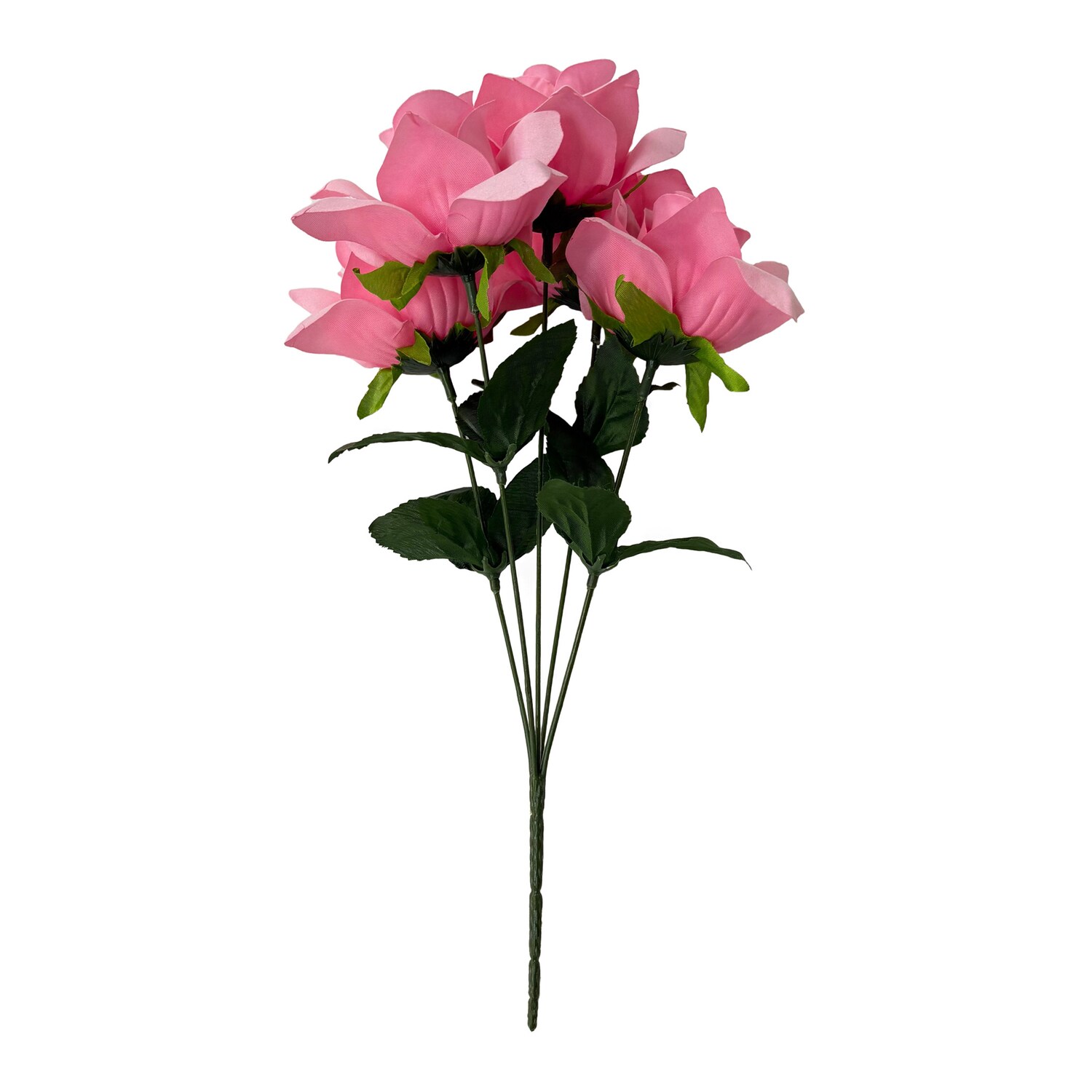 Floral Garden 5-Stem Artificial Pink Rose Bush — coming to Dollar Tree Nov 25, 2026