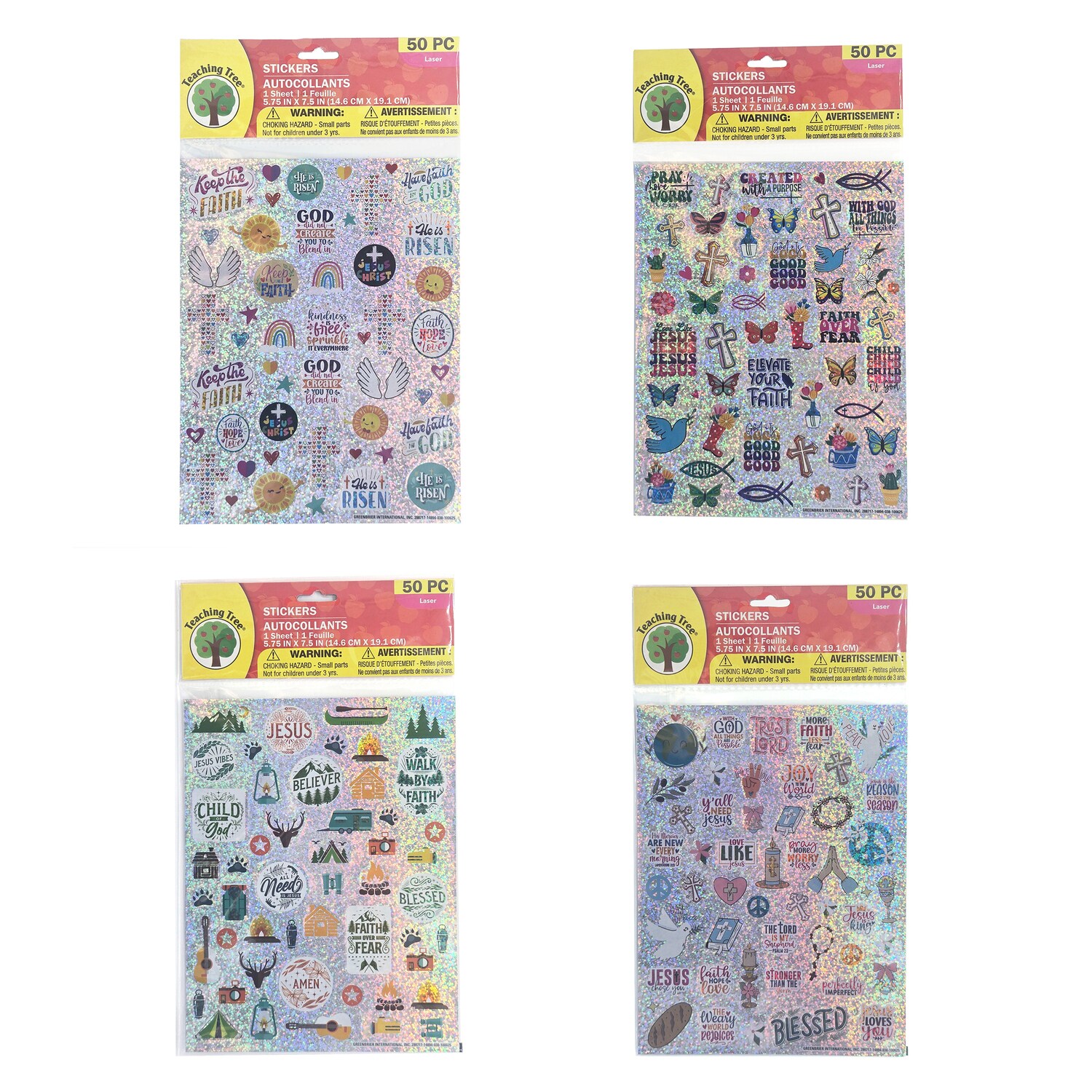 Jot Bible Laser Stickers, 50-ct. Packs — coming to Dollar Tree Oct 30, 2026