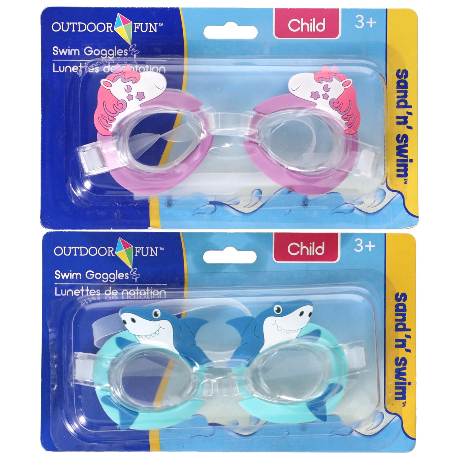 Splash-N-Swim Children's Novelty Swim Goggles, 5.375x2.375 in. — coming to Dollar Tree Feb 17, 2027