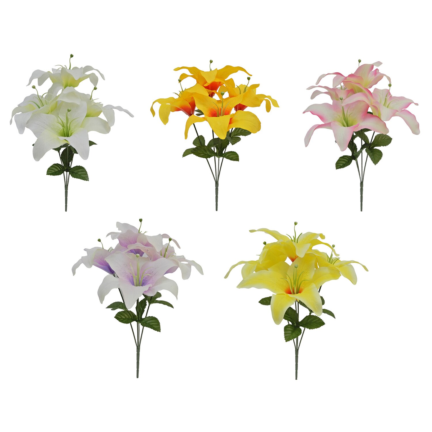 Floral Garden Artificial Lily Bush, Assorted Colors — coming to Dollar Tree Nov 18, 2026