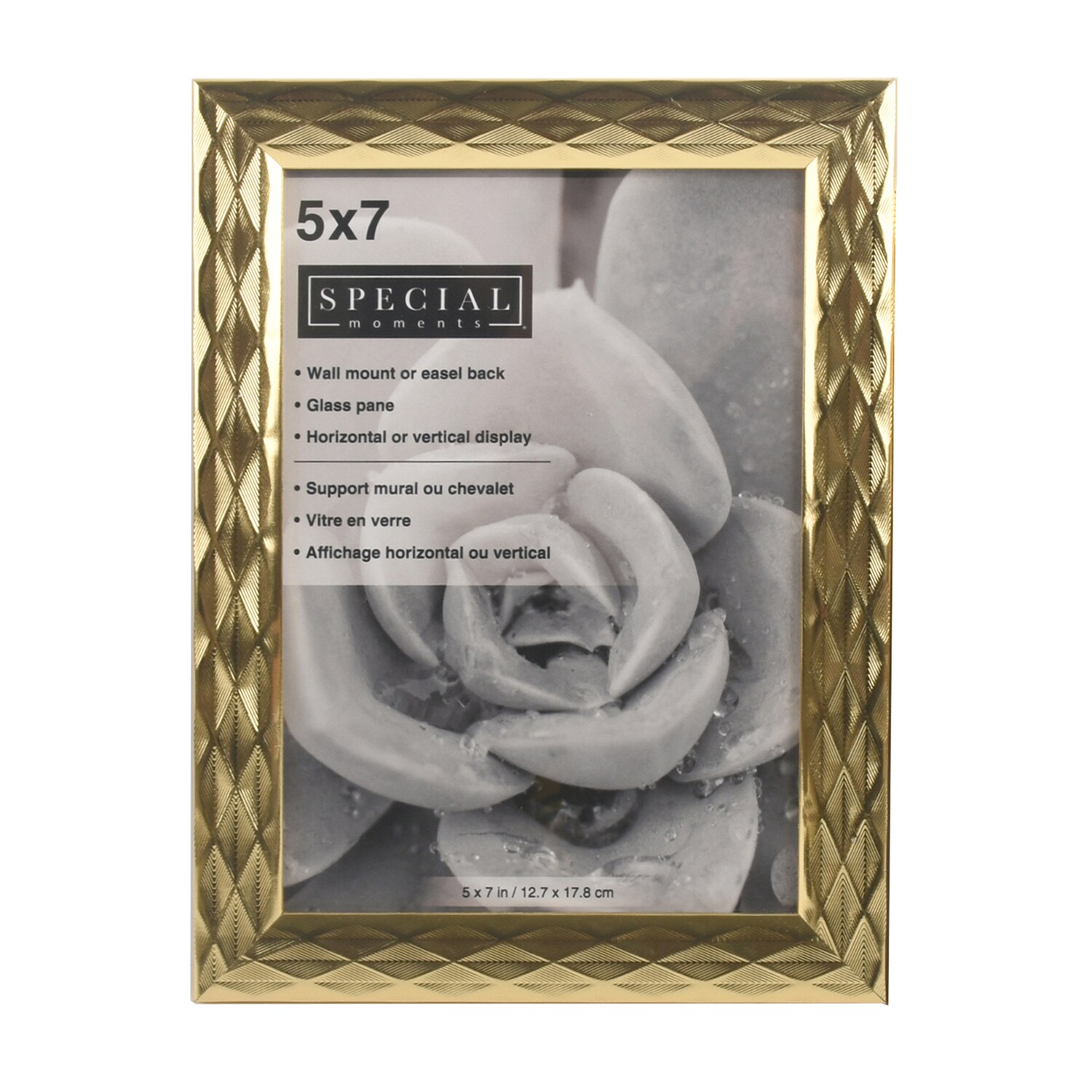 Special Moments Gold Diamond Grooved Picture Frames, 5x7 in. — coming to Dollar Tree Sep 18, 2026