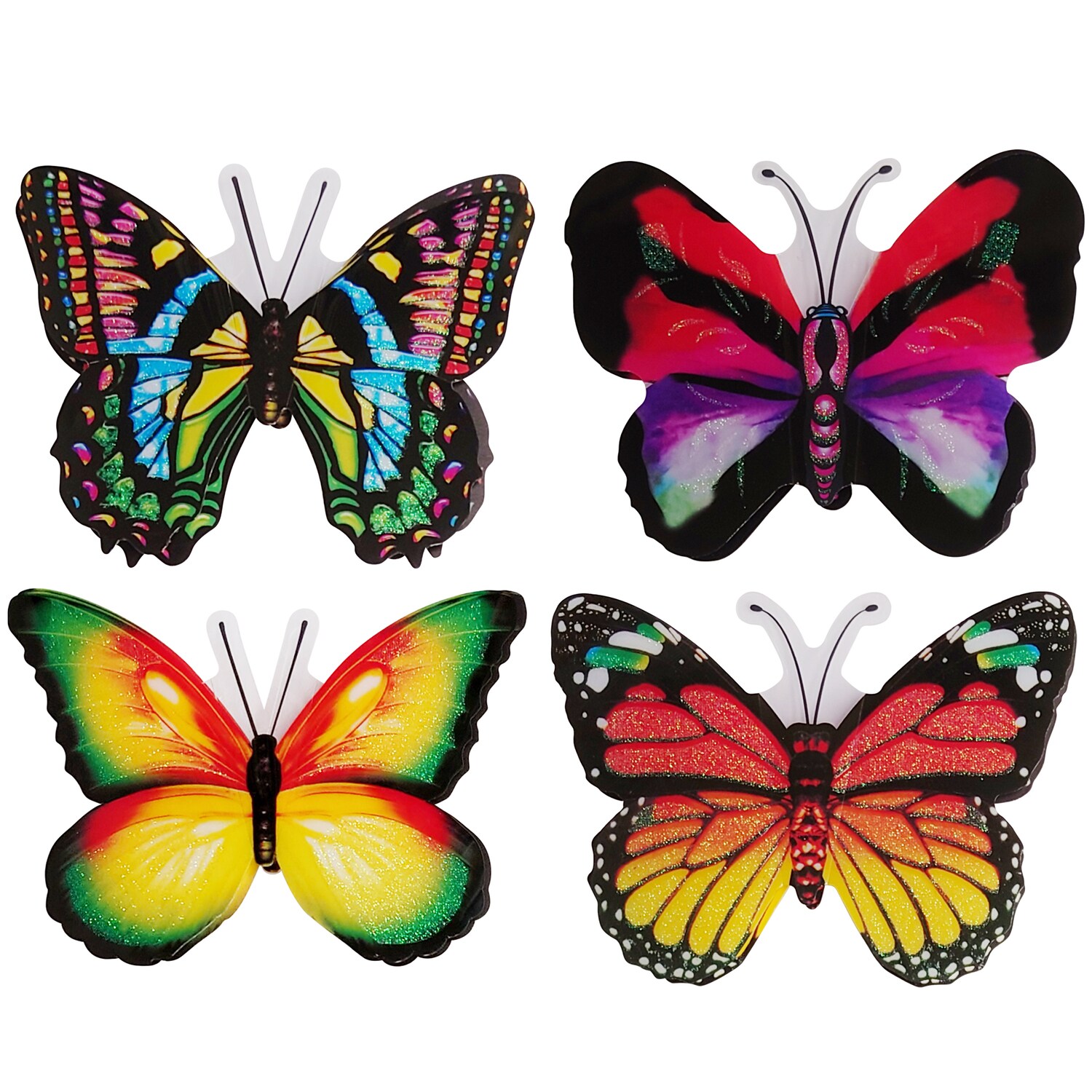 Crafter's Square Pop Up Butterfly Stickers, 4-ct. Packs — coming to Dollar Tree Aug 28, 2026