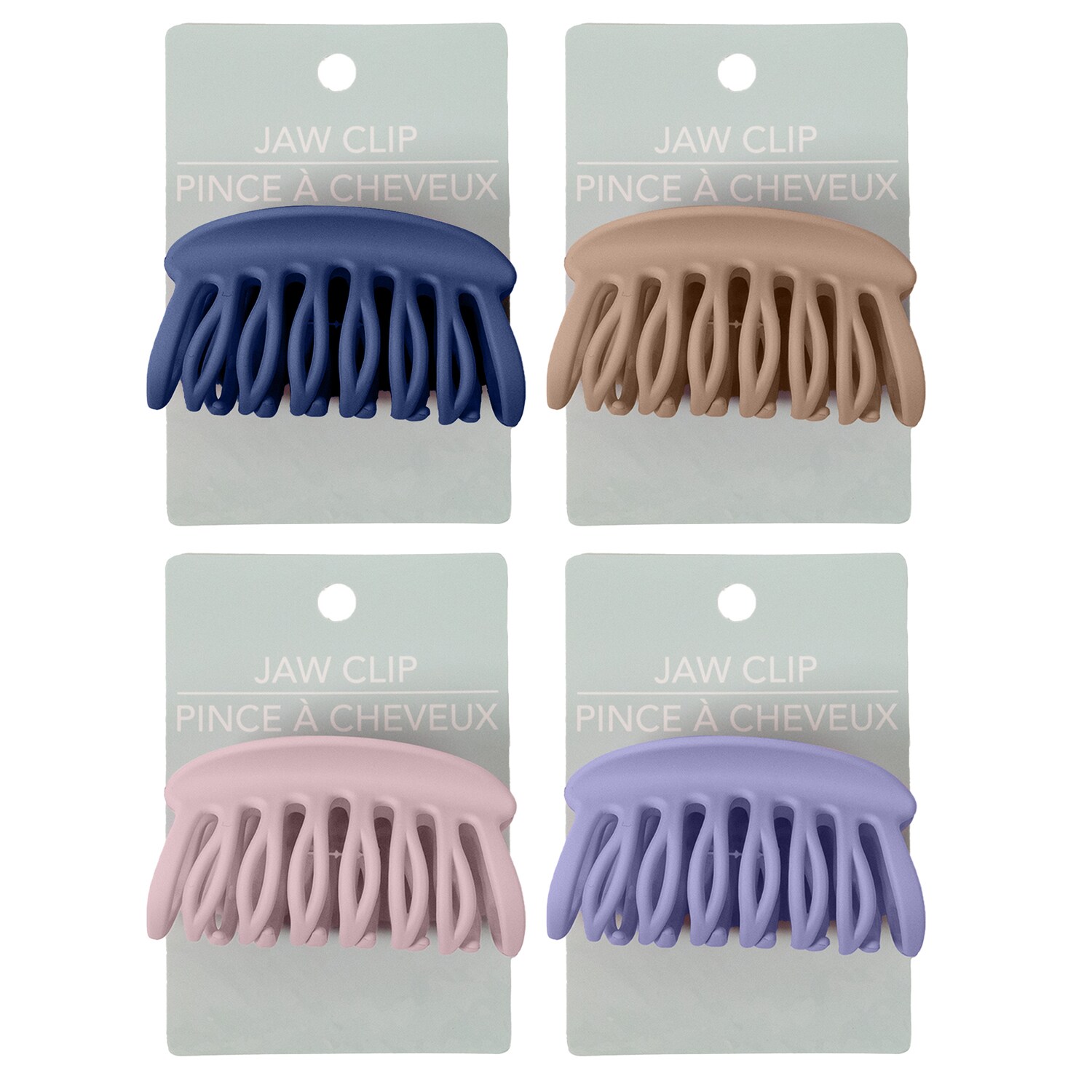 Adult Matte Claw Hair Clips, 3.5x1.75 in. — coming to Dollar Tree Aug 21, 2026