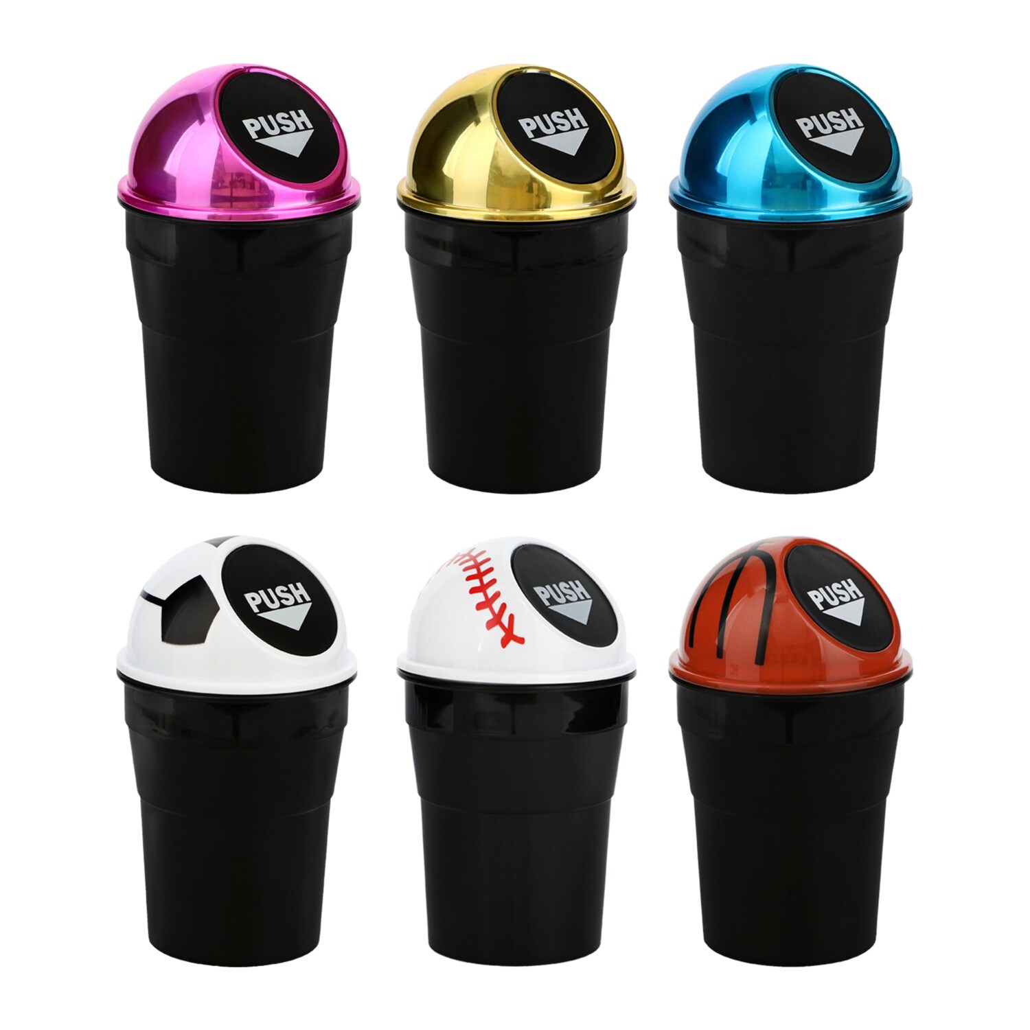 Driver's Choice Mini Garbage Can With Lid, Assorted Colors And Designs — coming to Dollar Tree Aug 31, 2026