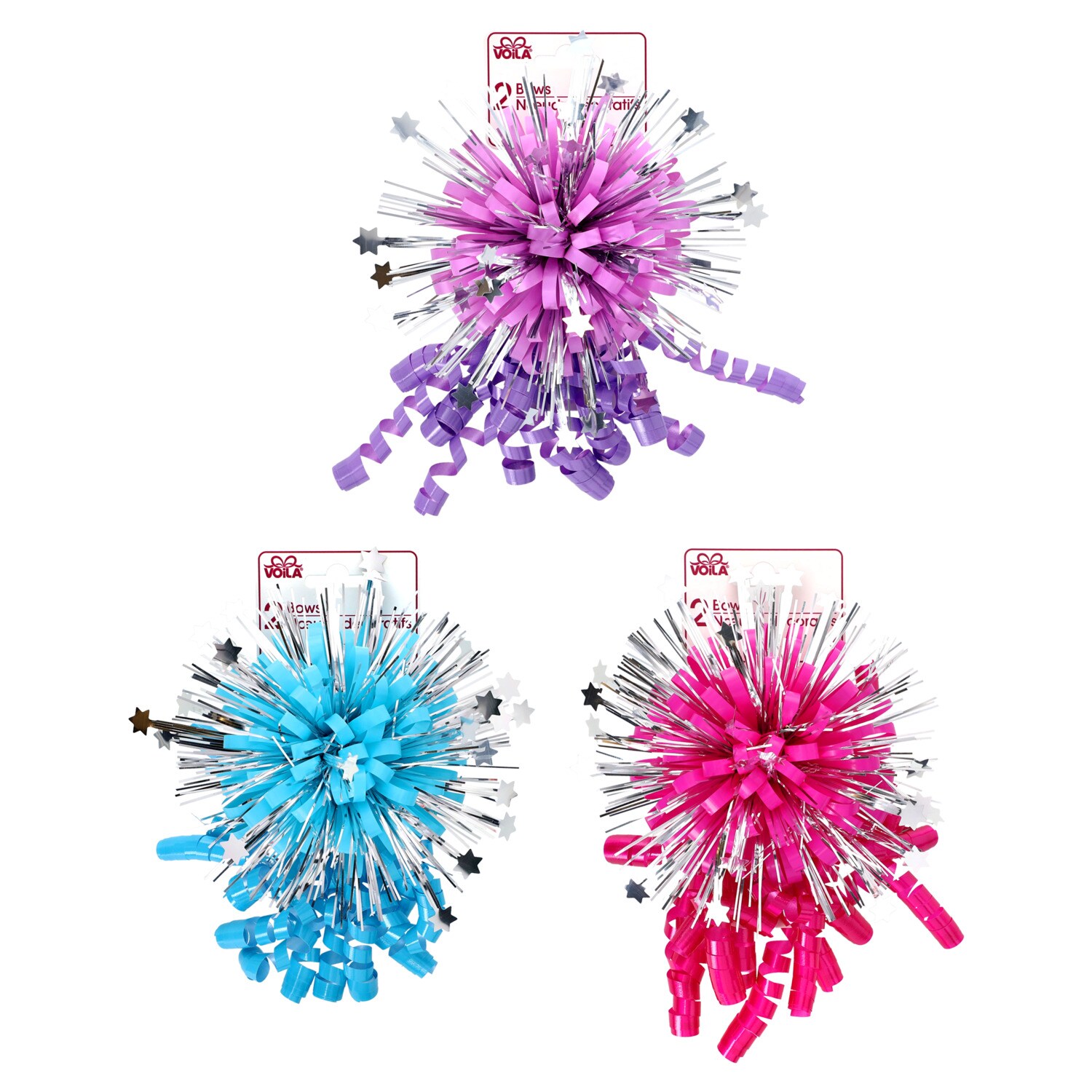 Voila Gift Bow, Assorted Colors, 2-pc Pack — coming to Dollar Tree Oct 23, 2026