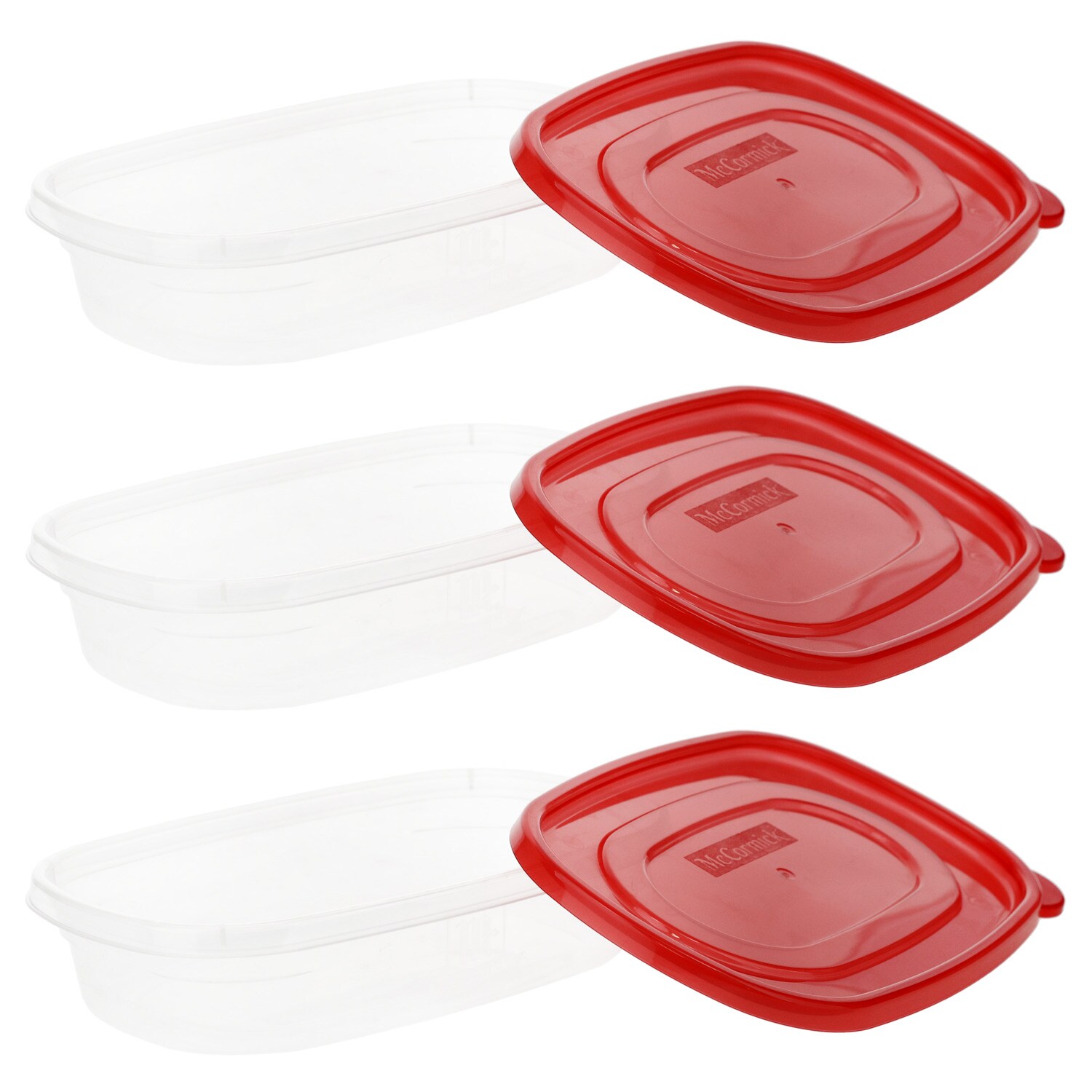 McCormick Rectangular Storage Container, 3-pc Pack — coming to Dollar Tree Aug 21, 2026