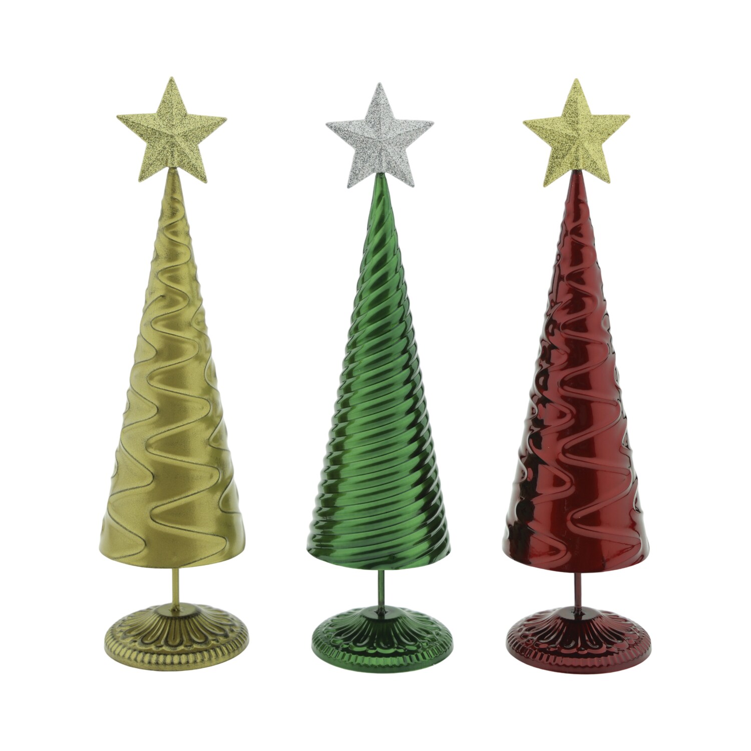 Metal Christmas Tree Decor, Assorted Colors — coming to Dollar Tree Aug 26, 2026