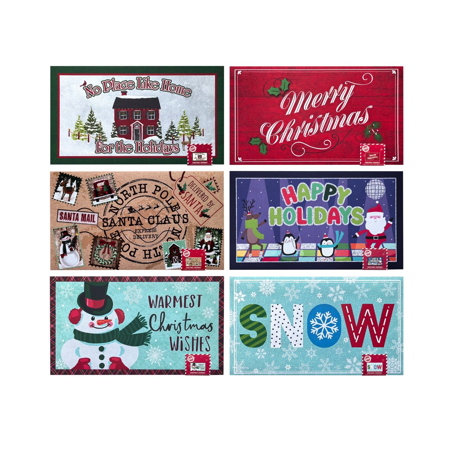 Christmas House Themed Doormat, Assorted Designs — coming to Dollar Tree Sep 16, 2026