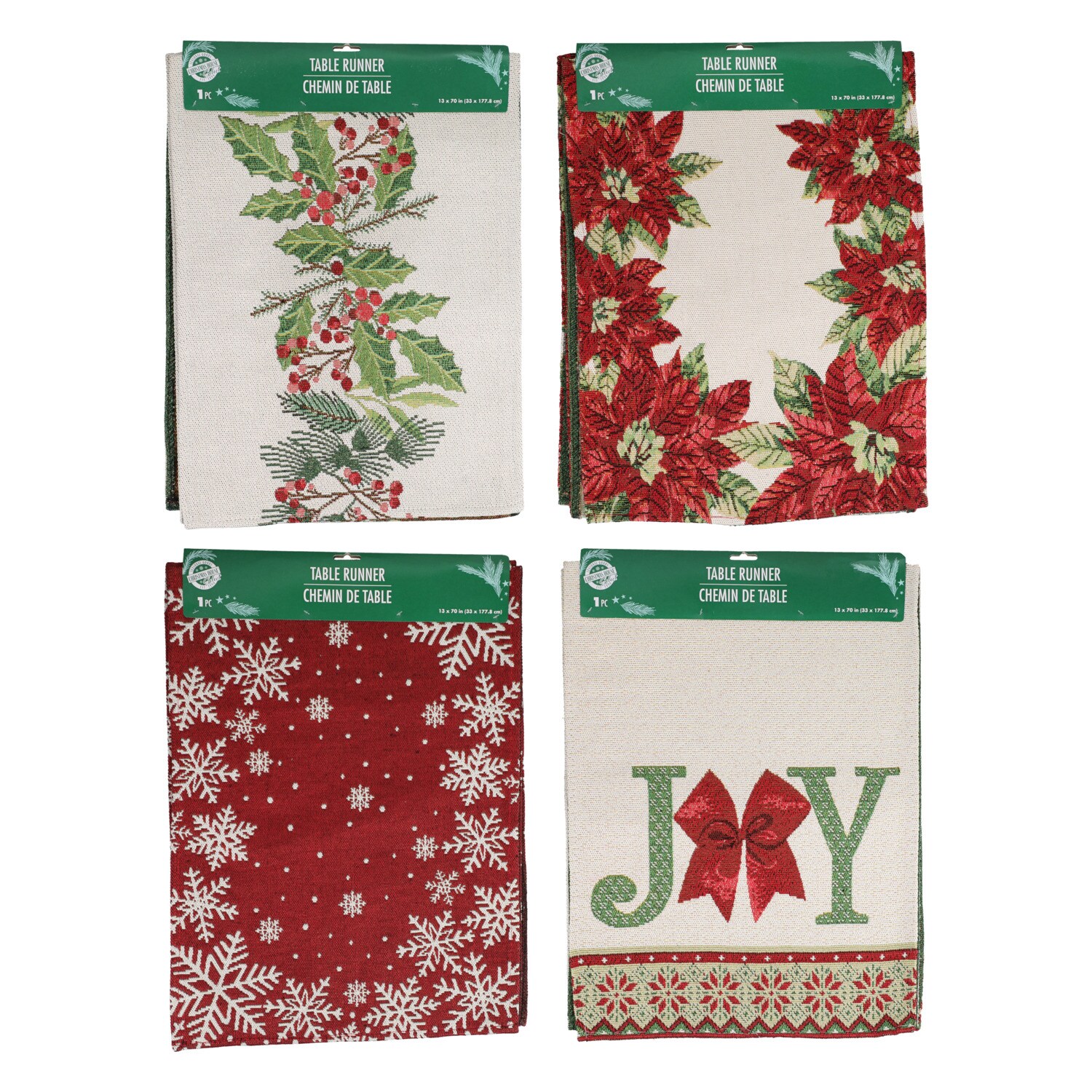 Christmas House Table Runner, Assorted Designs. — coming to Dollar Tree Sep 16, 2026