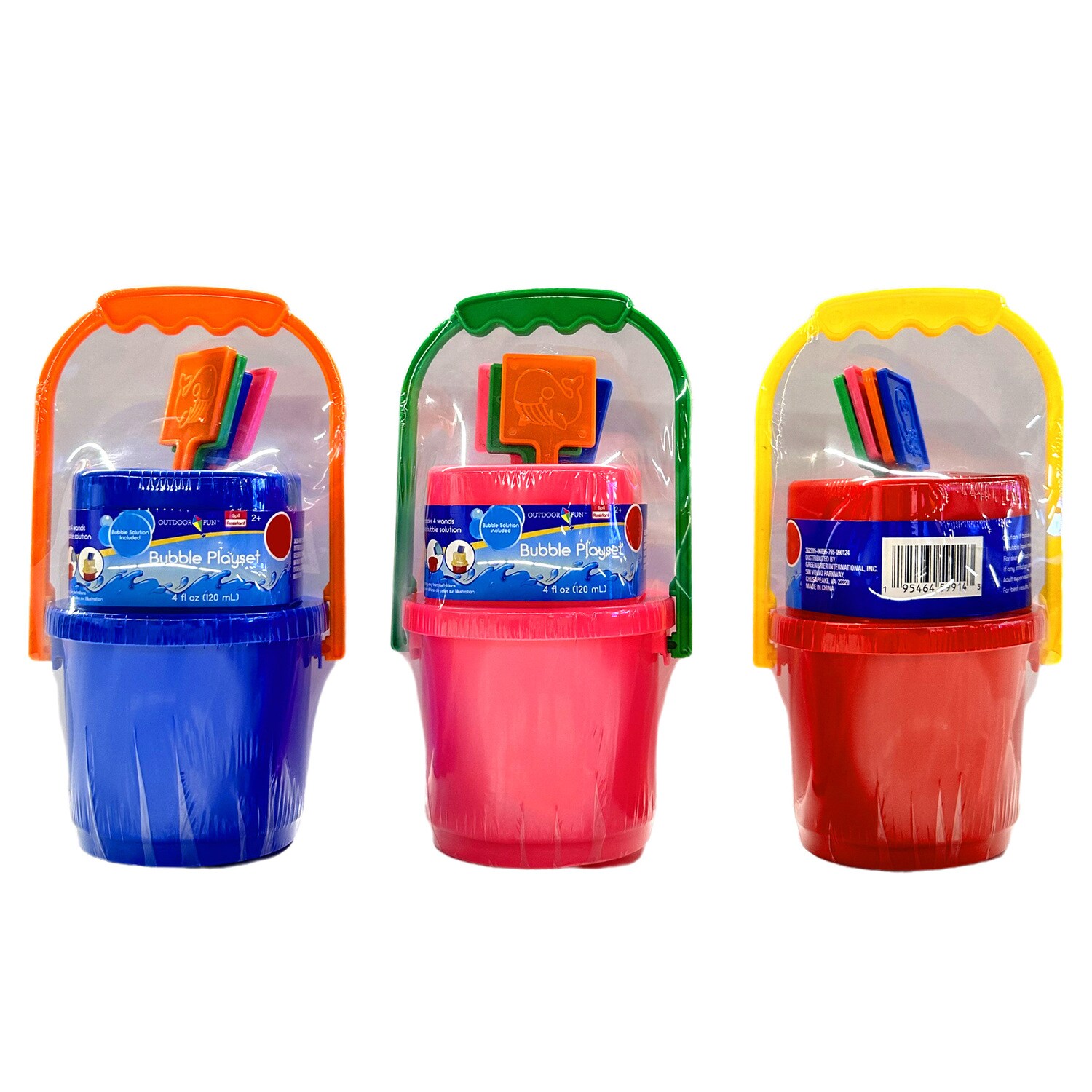 Outdoor Fun Spill Resistant Bubble Playset, Assorted Colors, 6-pc Pack. — coming to Dollar Tree Dec 30, 2026