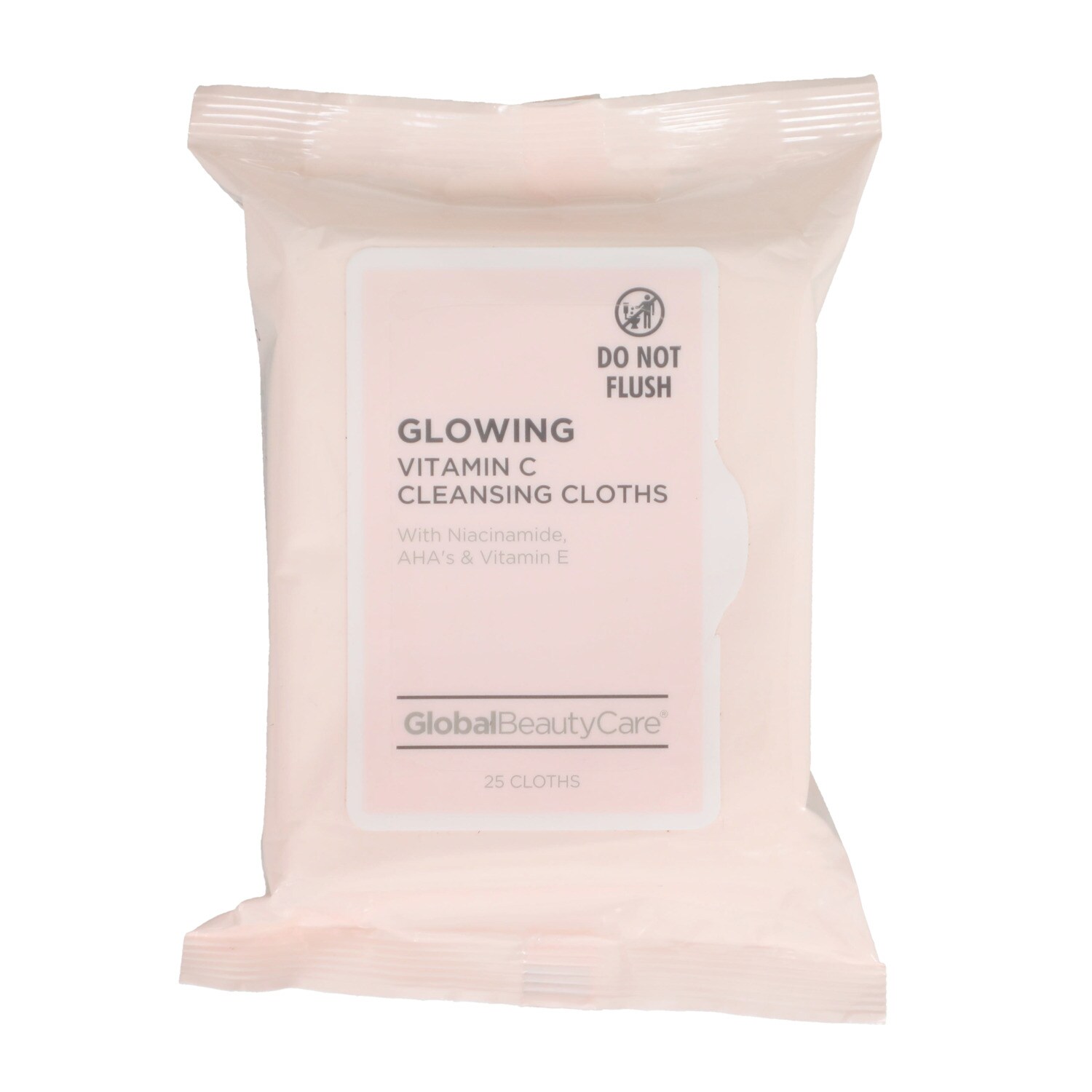 Global Beauty Care Vitamin C Cleansing Cloth, 25-pc Pack — coming to Dollar Tree Sep 1, 2026