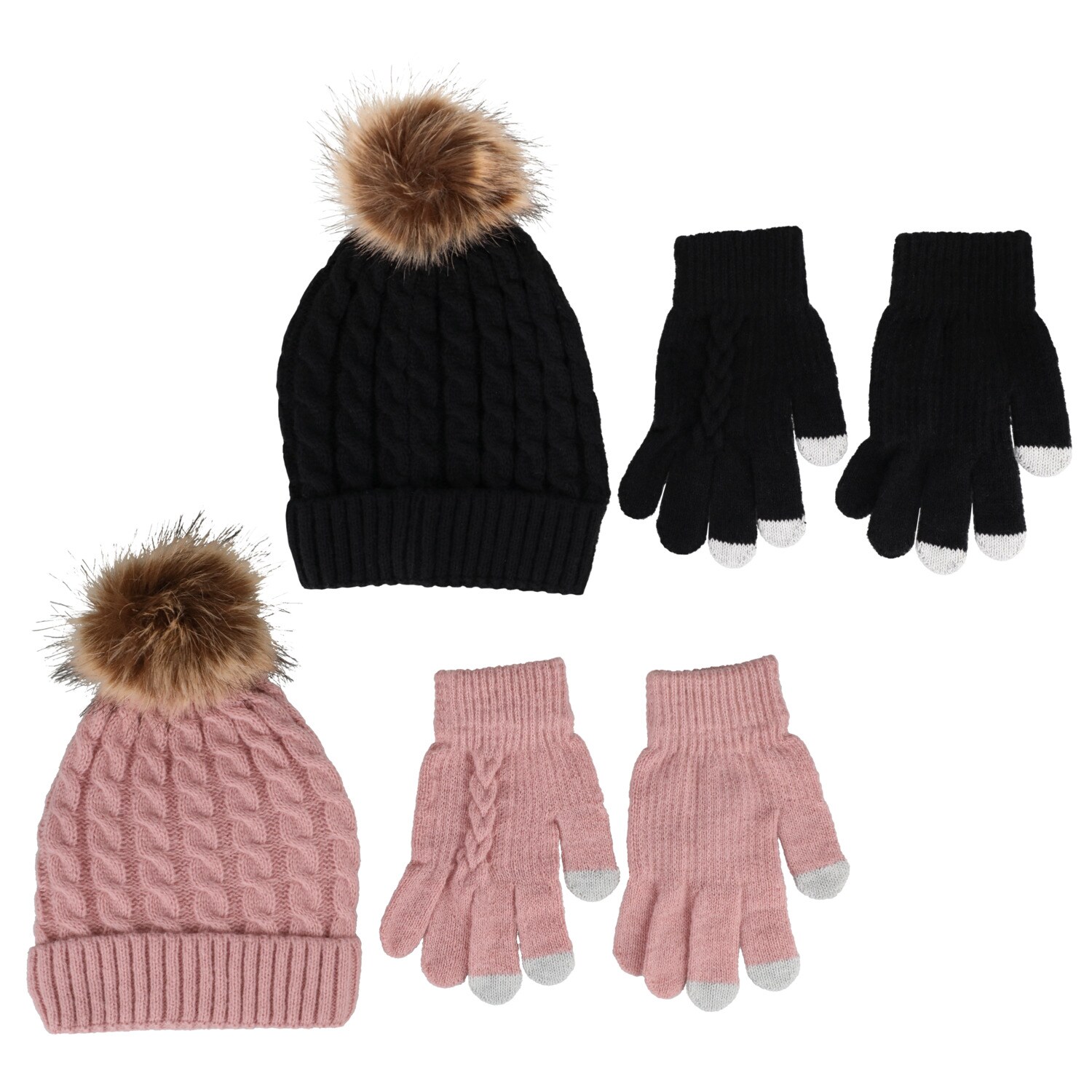 Cable Knit Hat and Glove Set, Assorted Colors, 3-pc Pack. — coming to Dollar Tree Sep 18, 2026